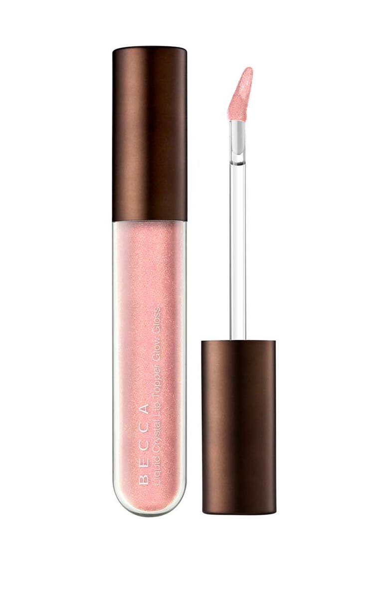 BECCA Cosmetics Liquid Crystal Lip Topper Rose Quartz x Seashell, Main, color,