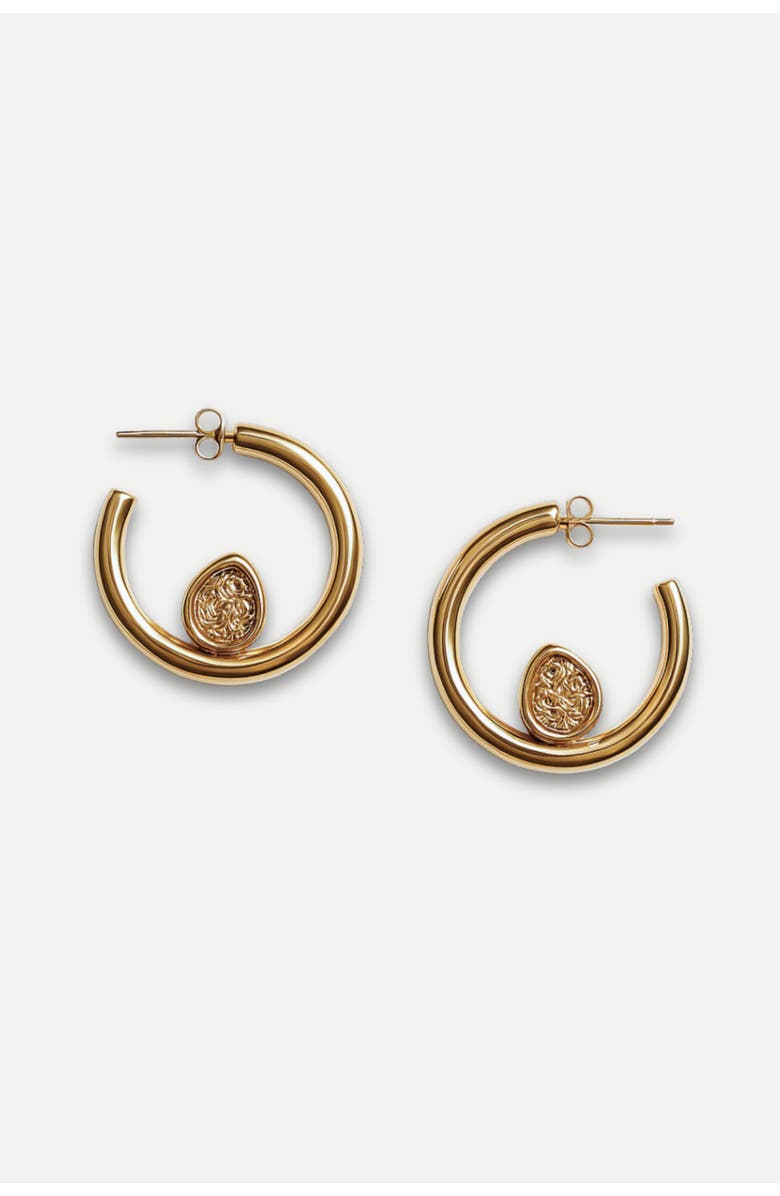Daniela Millan Jewelry Knot Hoop Earrings, Alternate, color, Gold