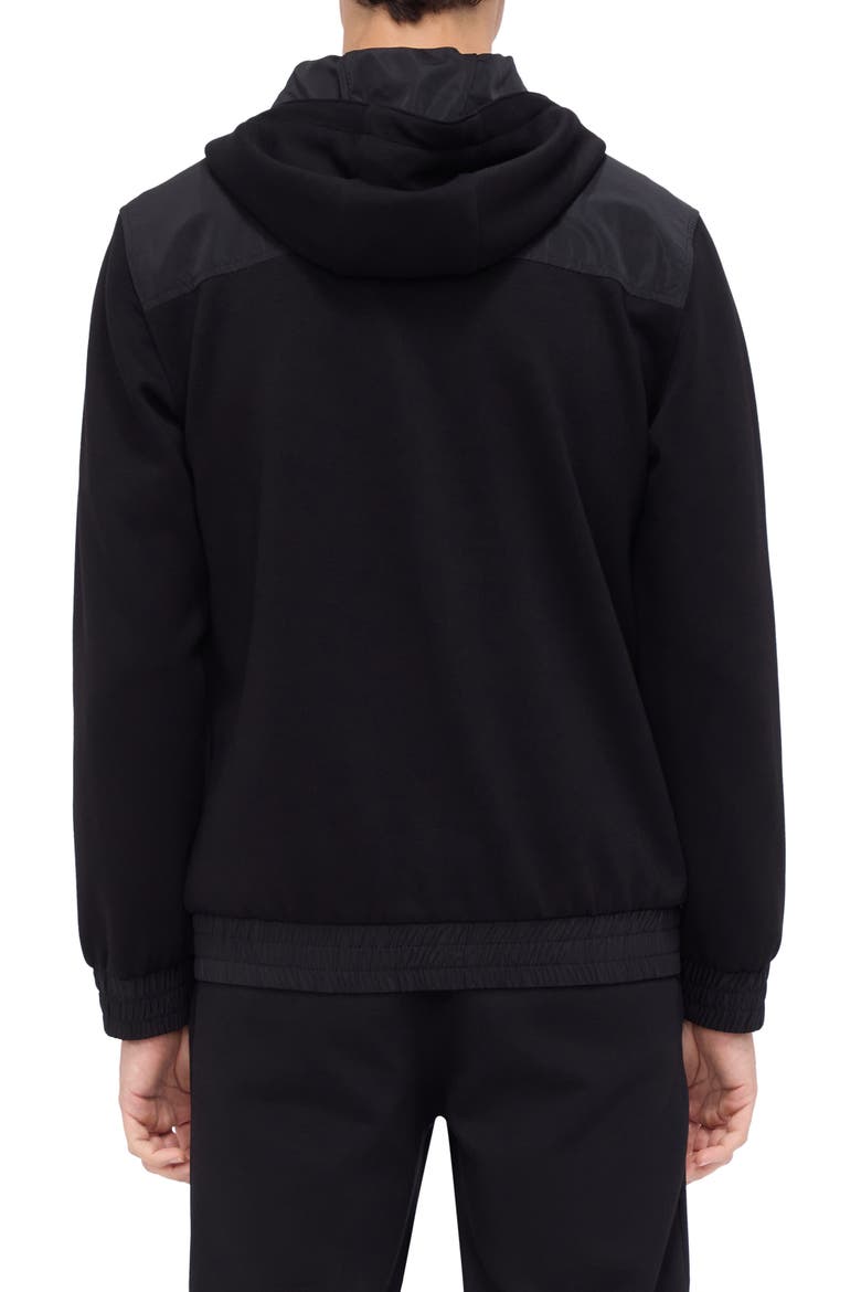 Hooded Long Sleeve Knit Top, Alternate, color, BLACK