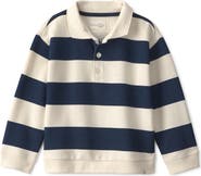 Little Planet Kids' Stripe Organic Cotton Polo Sweatshirt