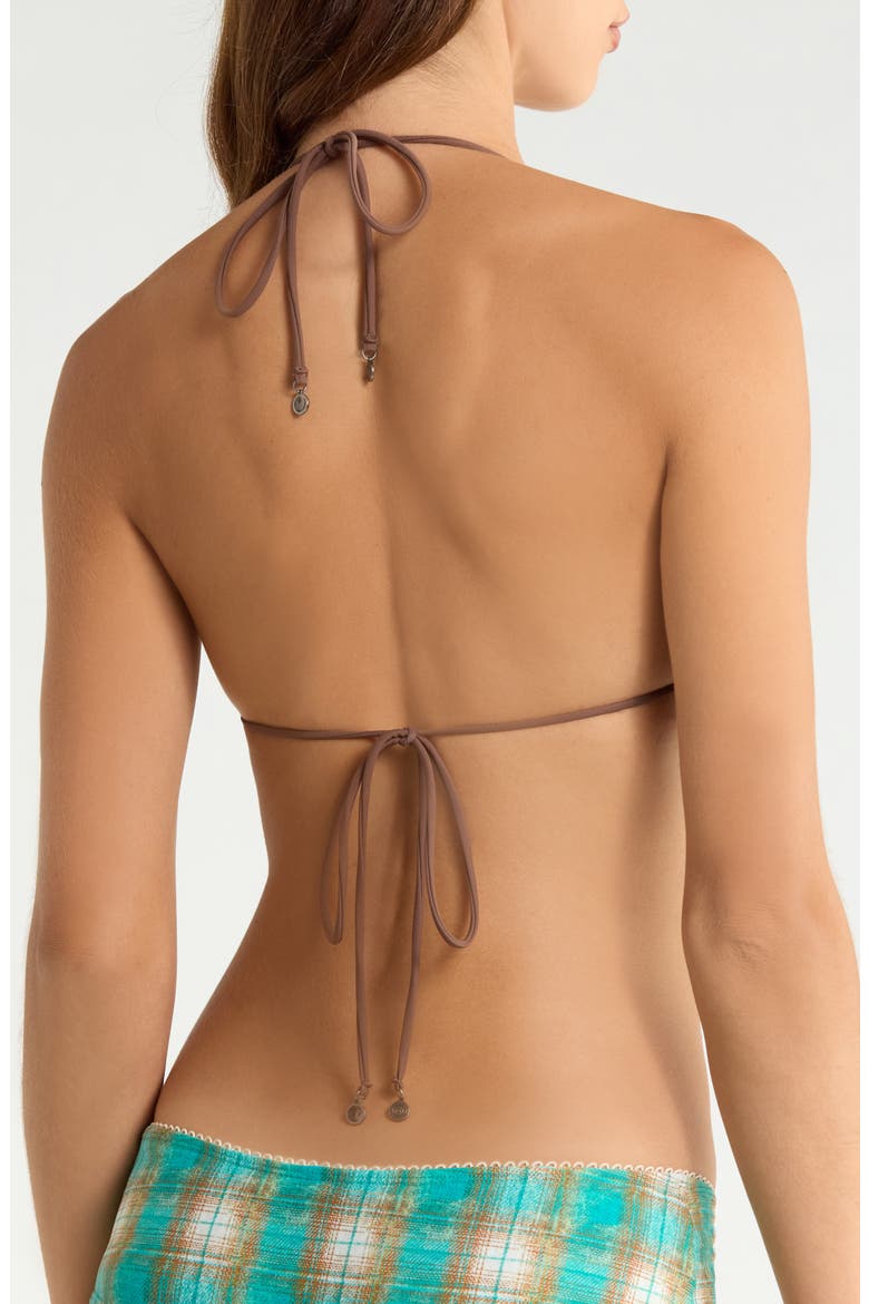Triangle Bikini Top, Alternate, color, TEAL