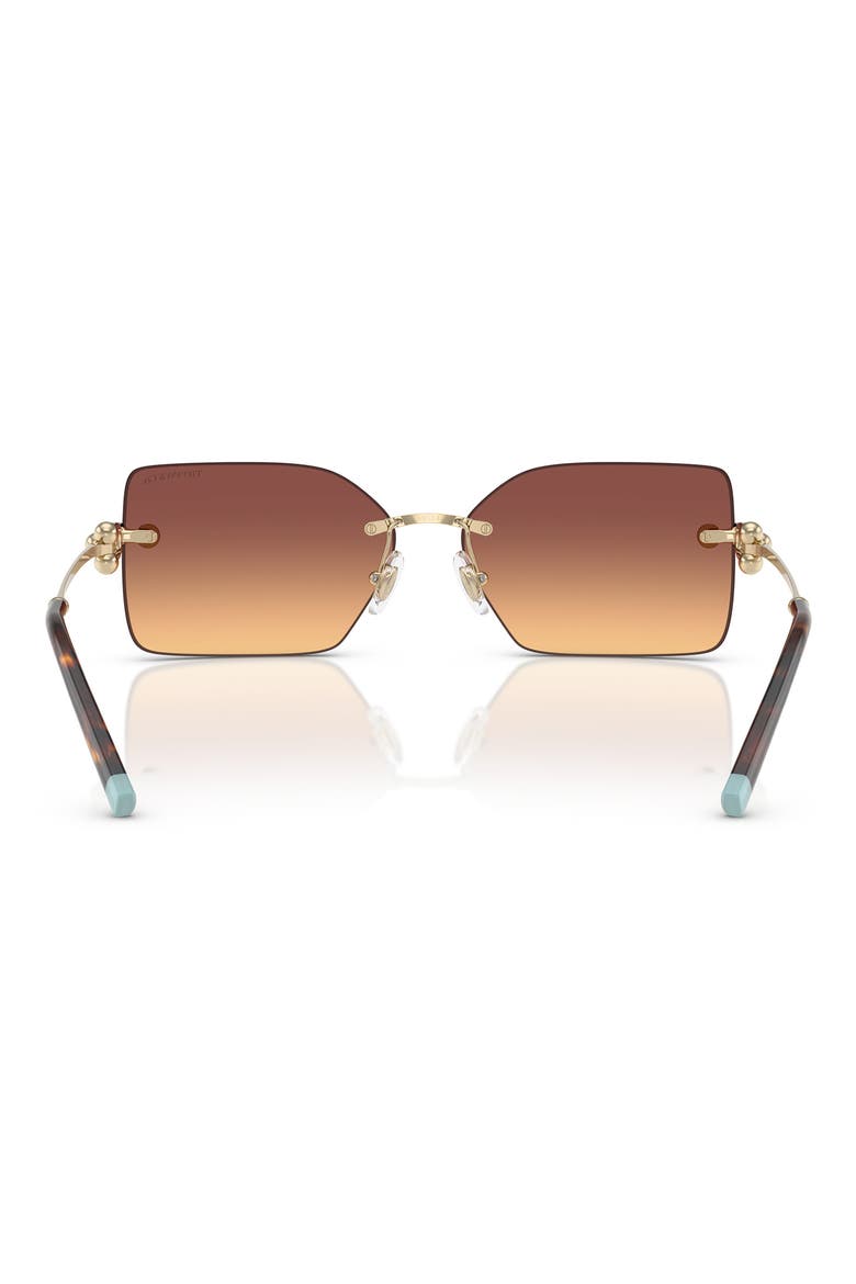 59mm Gradient Rectangular Sunglasses, Alternate, color, VIOLET