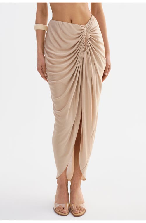Lamarque Sanna Draped Maxi Skirt In Neutral
