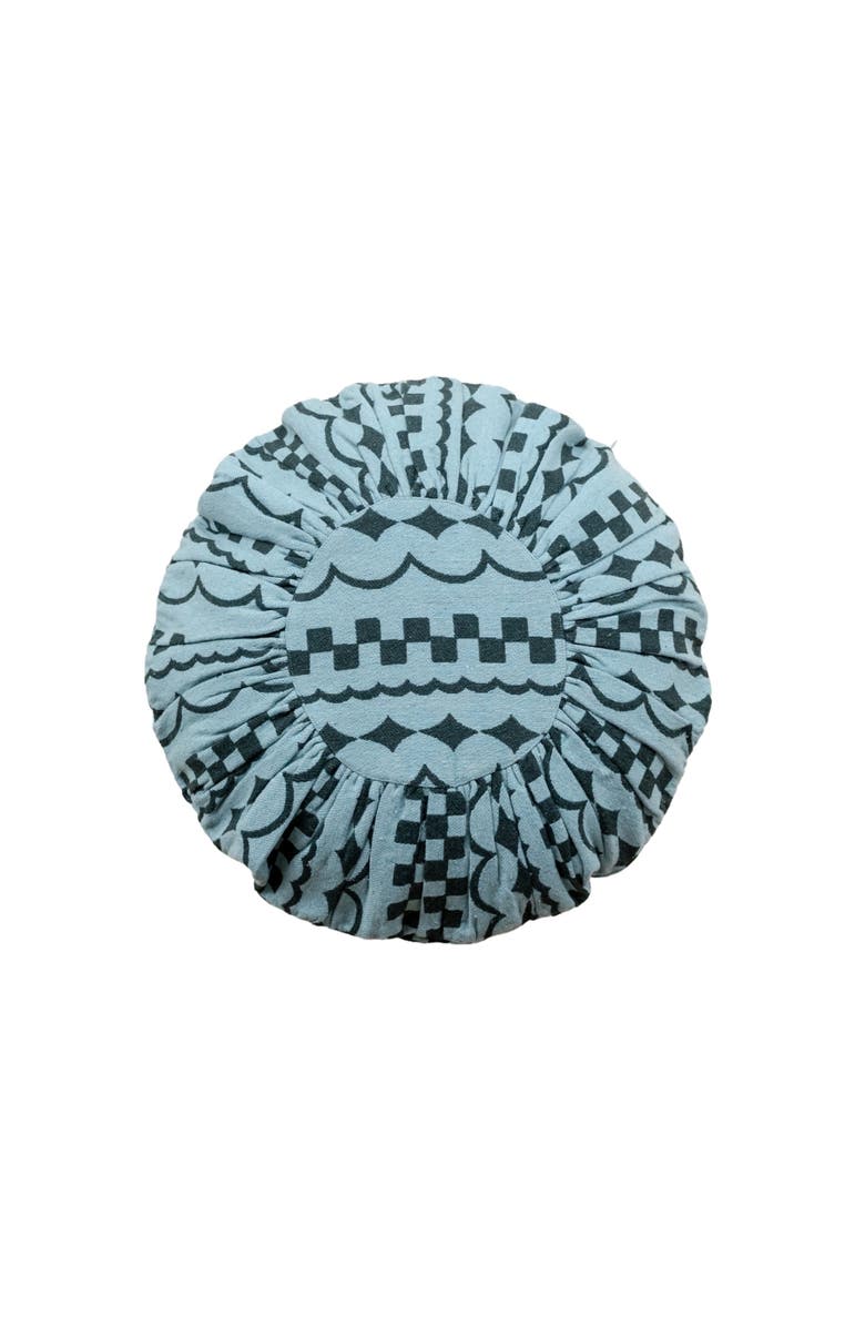 TBCo Cotton Checker Stripe PIllowcase, Main, color, Green Checker Stripe