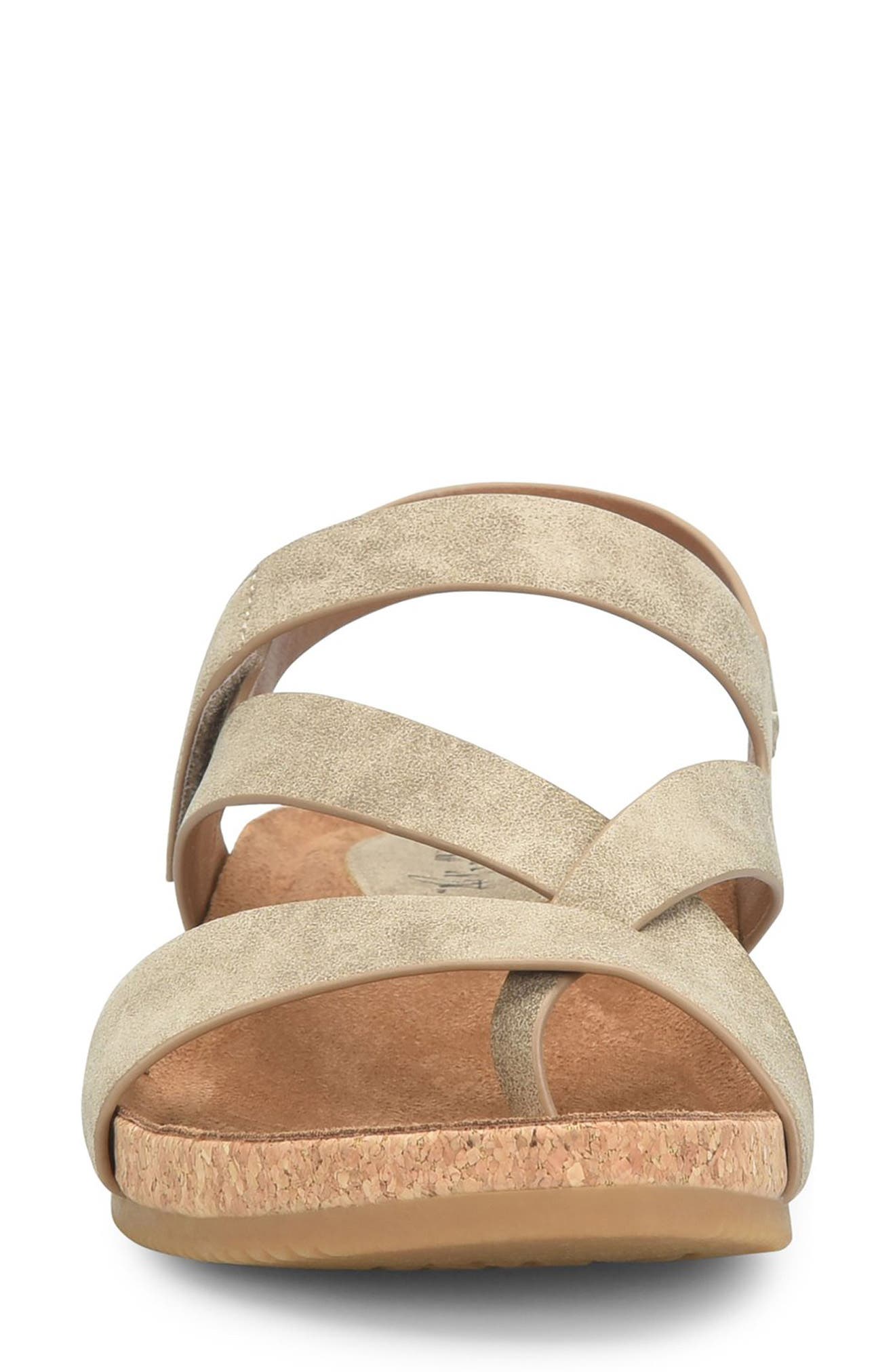 EUROSOFT Gannon Wedge Sandal, Alternate, color, Stone Taupe