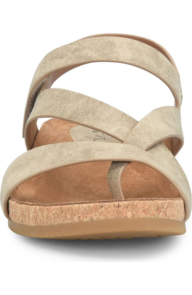 EUROSOFT Gannon Wedge Sandal, Alternate, color, Stone Taupe
