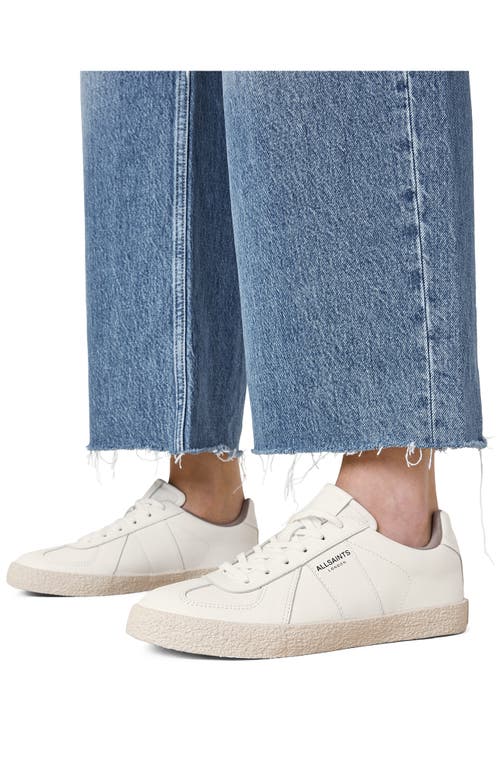 Allsaints Jaimee Low Top Sneaker In White/white