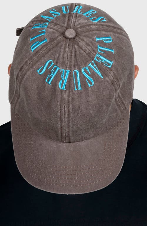 Pleasures Onyx Crown Washed Cotton Twill Baseball Cap