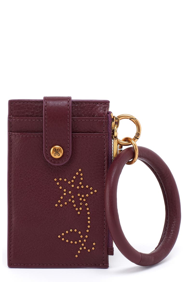 Ring Card Wristlet, Main, color, MULBERRY GLAZE