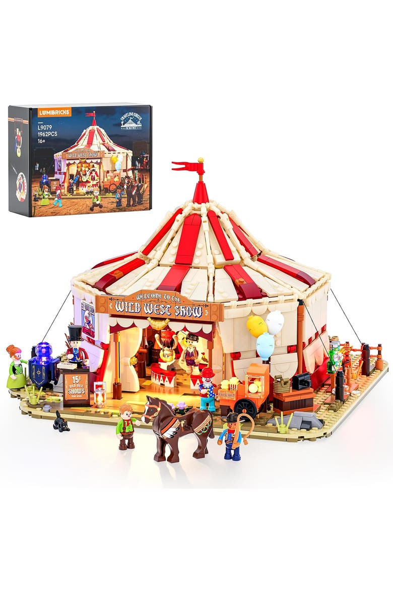 Travelling Circus Lighting Building Set Model OW1962T, Main, color, Multicolor