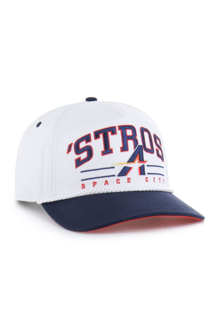 Men's '47  White Houston Astros City Connect Roscoe Hitch Adjustable Hat, Alternate, color, White