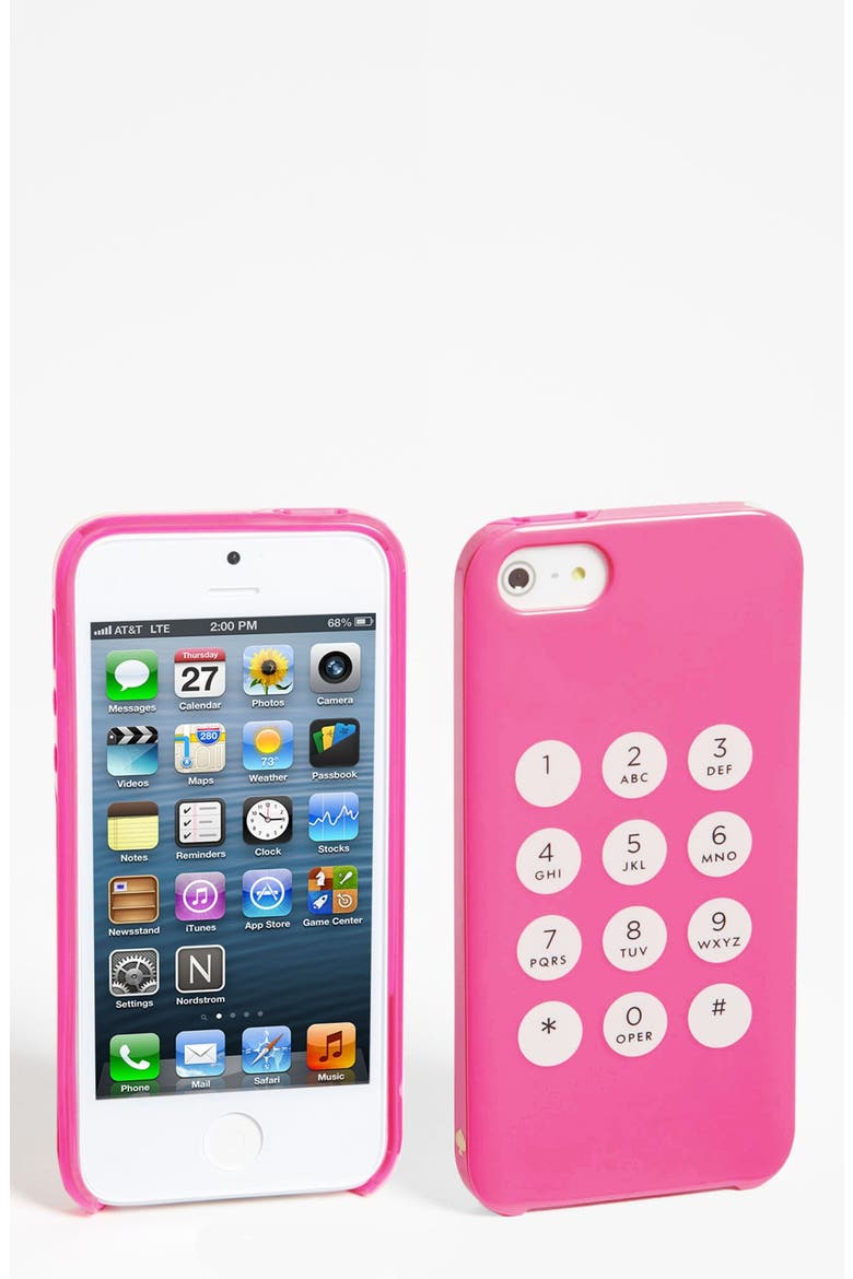 'key pad' iPhone 5 & 5S case, Main, color, ZINNIA PINK