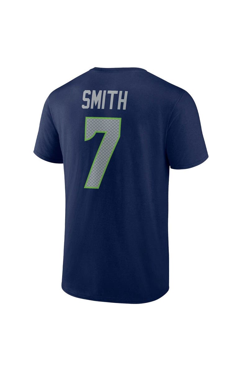 FANATICS Men's Fanatics Branded Geno Smith College Navy Seattle Seahawks Player Icon Name & Number T-Shirt, Alternate, color, 
