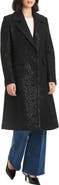Kate Spade New York Sequin Pattern Longline Coat