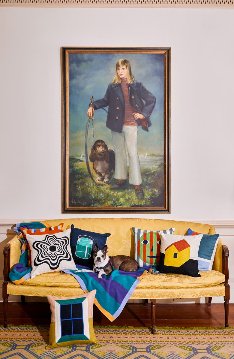 Dusen Dusen Buren Cotton Knit Throw Blanket, Alternate, color,