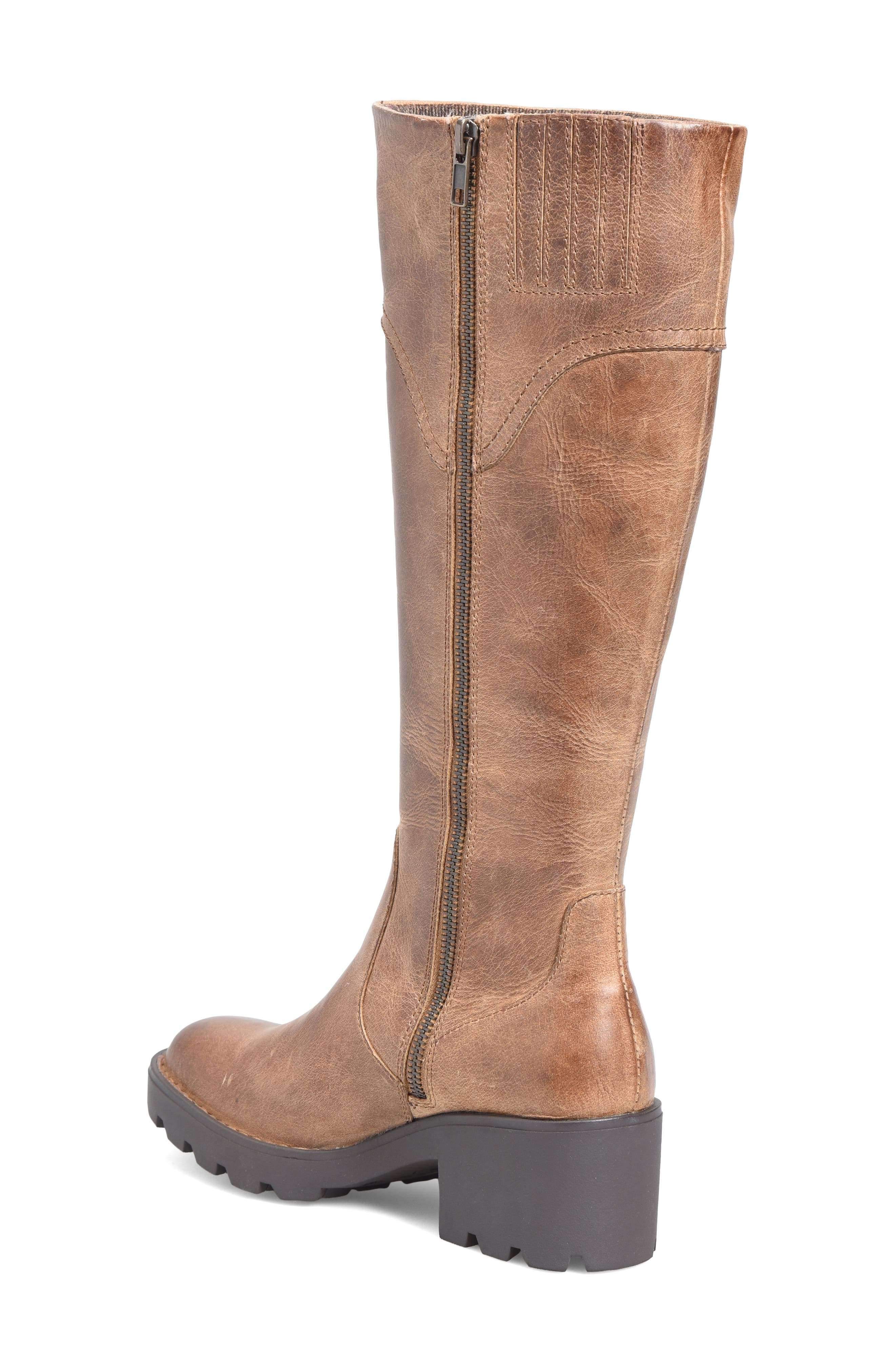 Gabriella Knee High Boot, Alternate, color, LIGHT BROWN F/ G