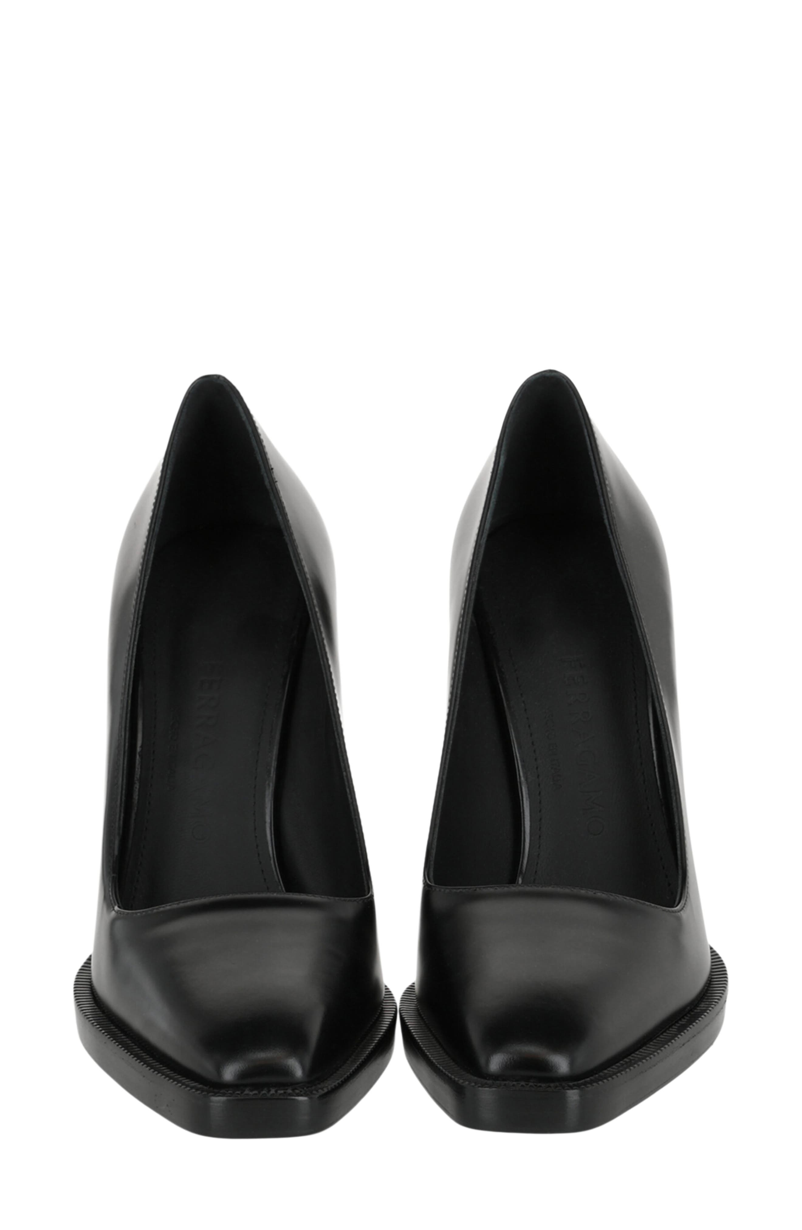 Anser Leather Pump, Alternate, color, BLACK