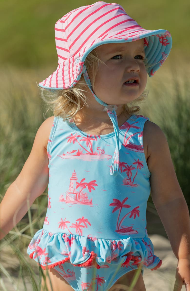 Snapper Rock Kids' Lighthouse Island Reversible Bucket Hat, Alternate, color, Blue