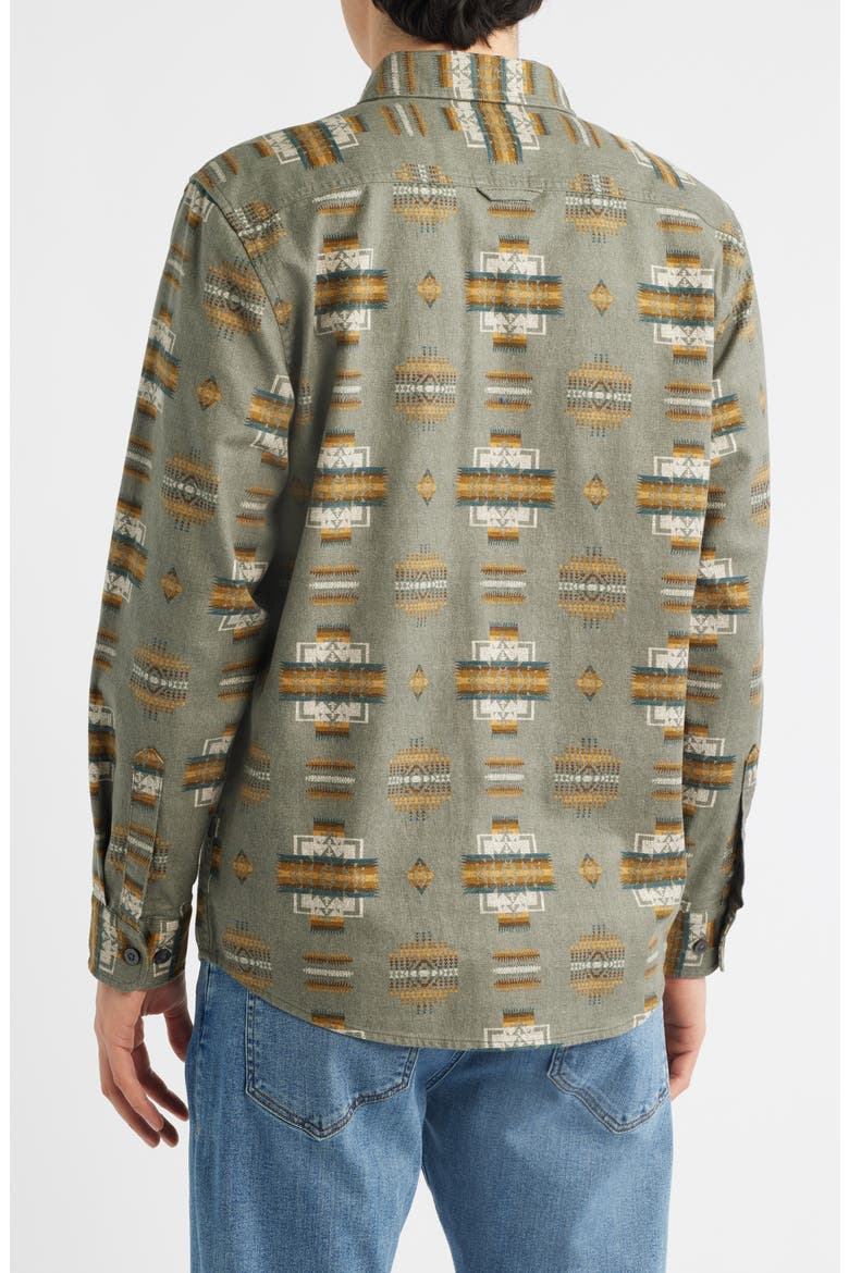 Tanner Twill Button-Up Shirt, Alternate, color, CHIEF JOSEPH STONE