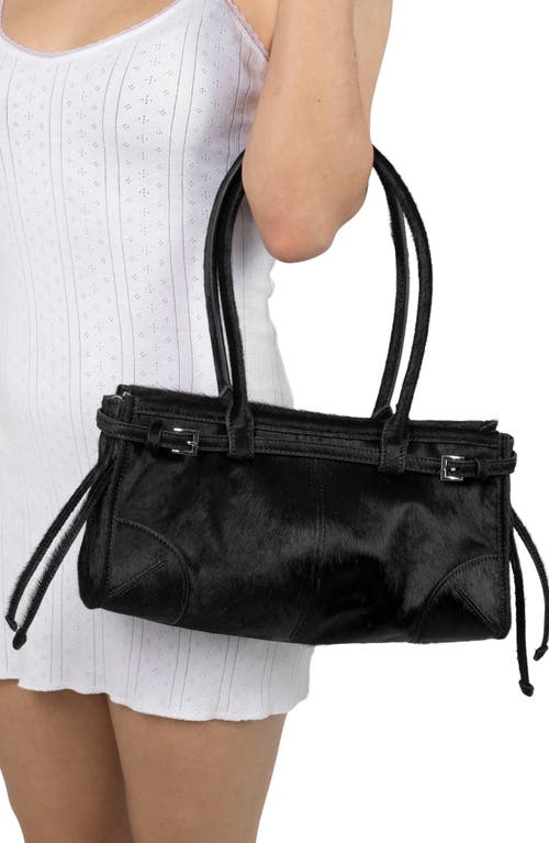 JEFFREY CAMPBELL JEFFREY CAMPBELL PESKY GENUINE CALF HAIR SHOULDER BAG