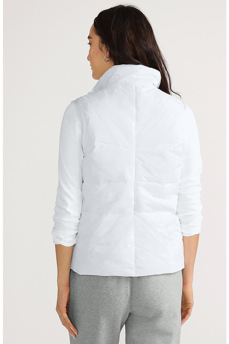 Wanderweight Reversible Packable Down Vest, Alternate, color, White/Blue Colorblock