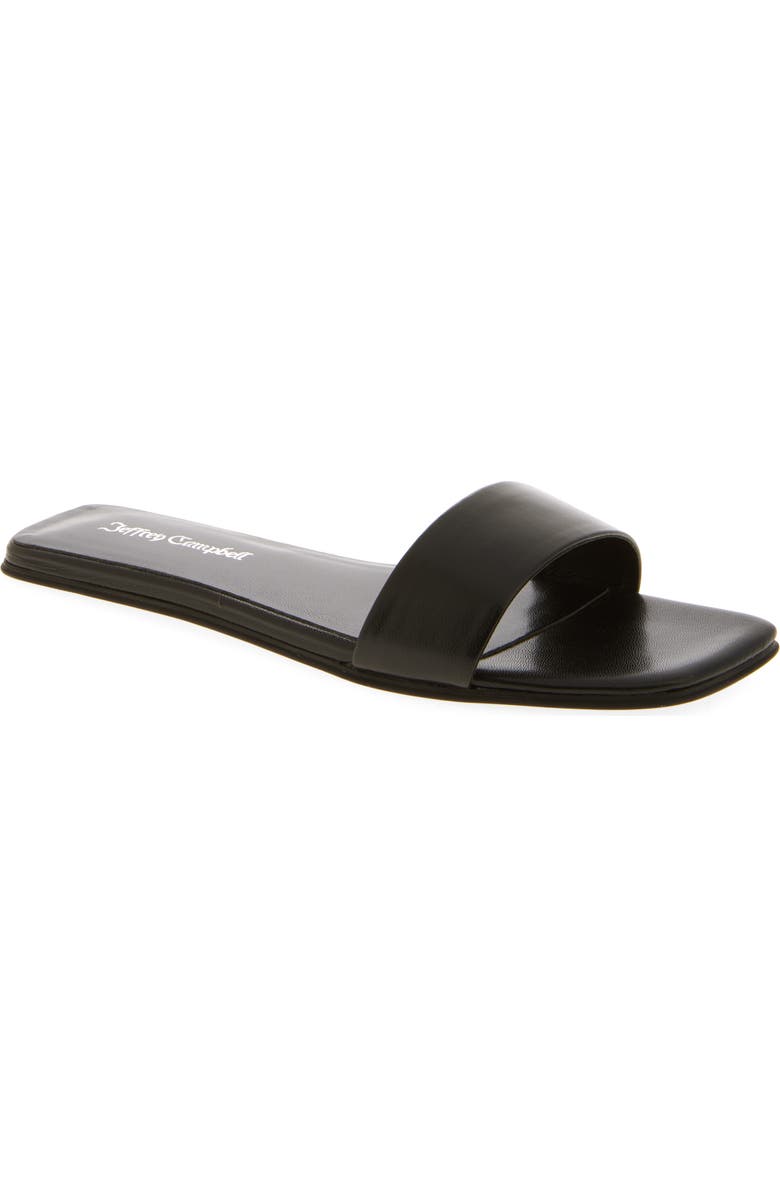 Jeffrey Campbell Vellum Slide Sandal, Main, color, Black