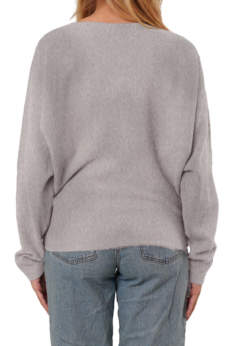 CYRUS Yummy Dolman Waffle Knit Sweater, Alternate, color, Buckskin Heather