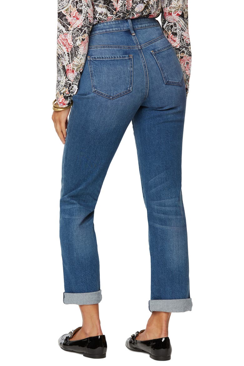 Relaxed Straight Leg Cuff Jeans, Alternate, color, DUVALL