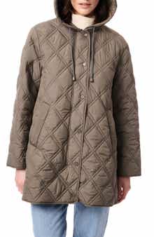 Bernardo Hooded Quilted Liner Jacket