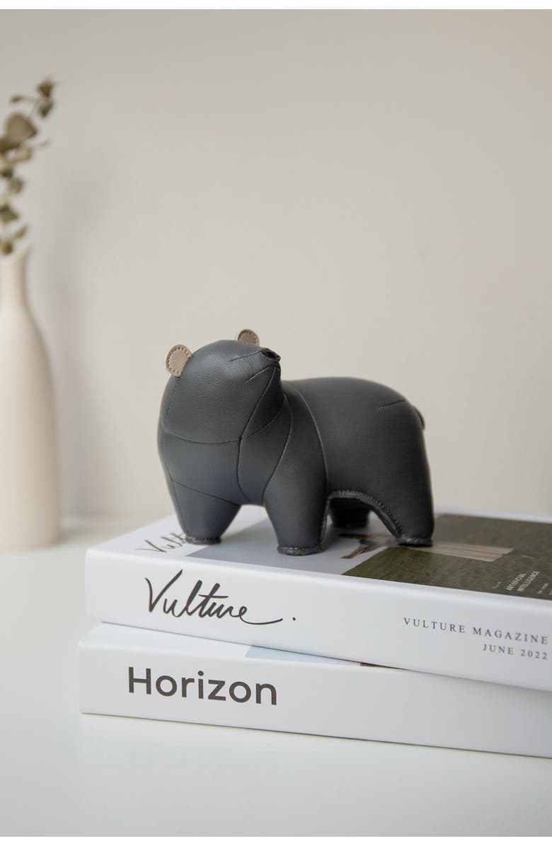 Zuny Bear Bero Paperweight, Alternate, color, Dark Gray Wheat