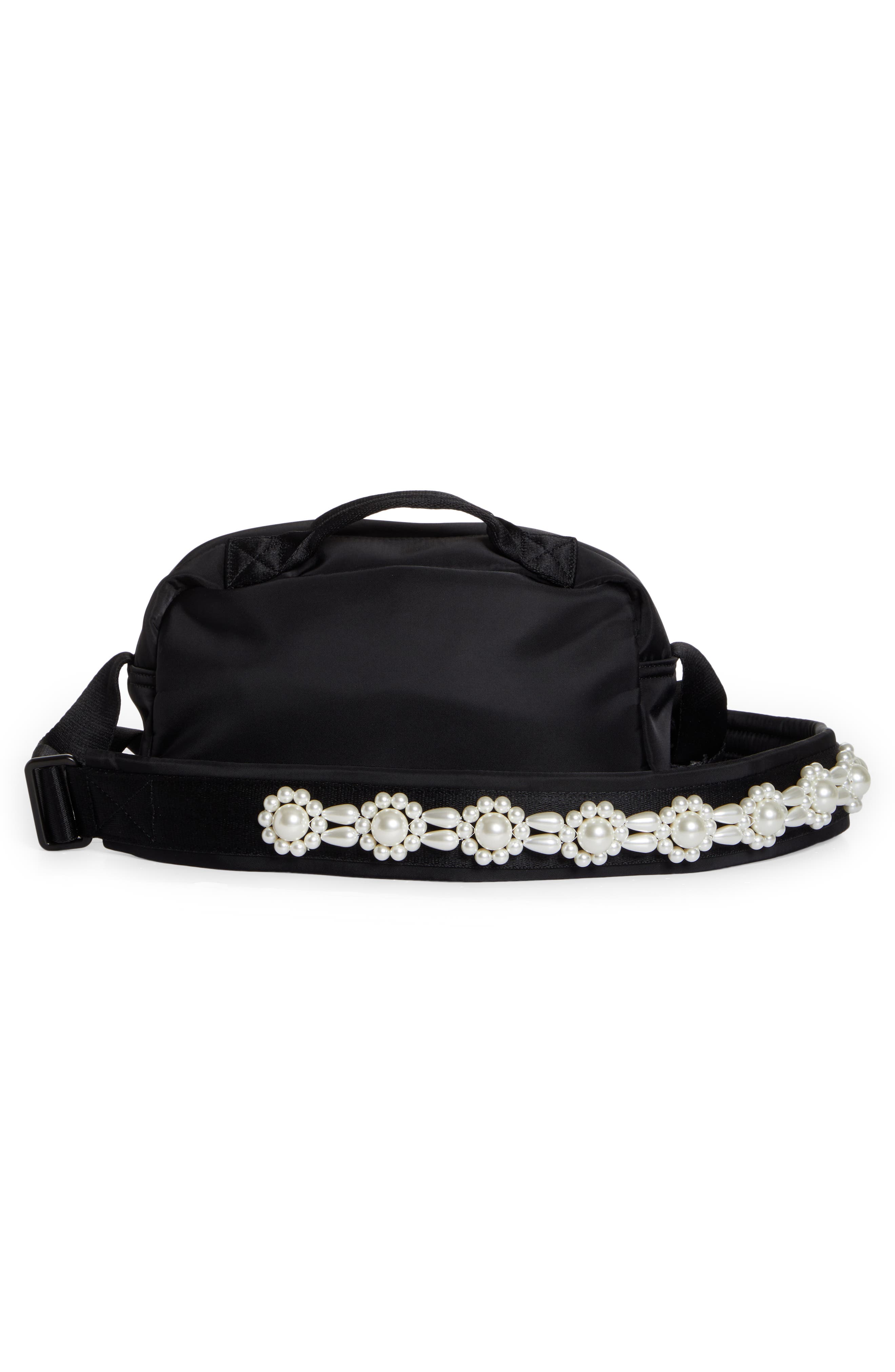 Crossbody Bum Bag, Alternate, color, BLACK/PEARL