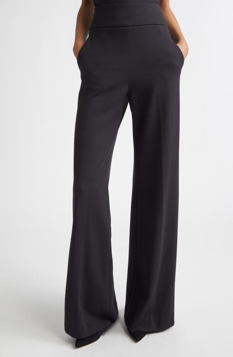 Kalinda High Waist Ponte Wide Leg Pants