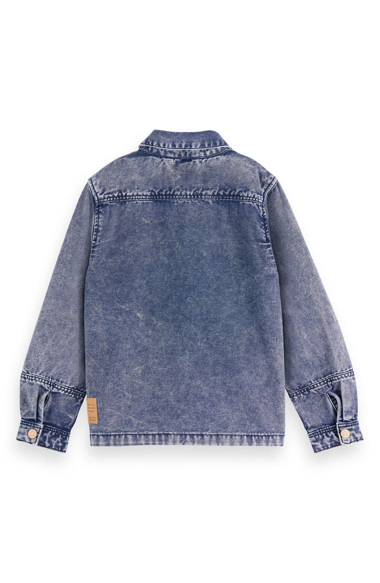 Scotch & Soda Kids' Canvas Workwear Jacket, Alternate, color, Navy