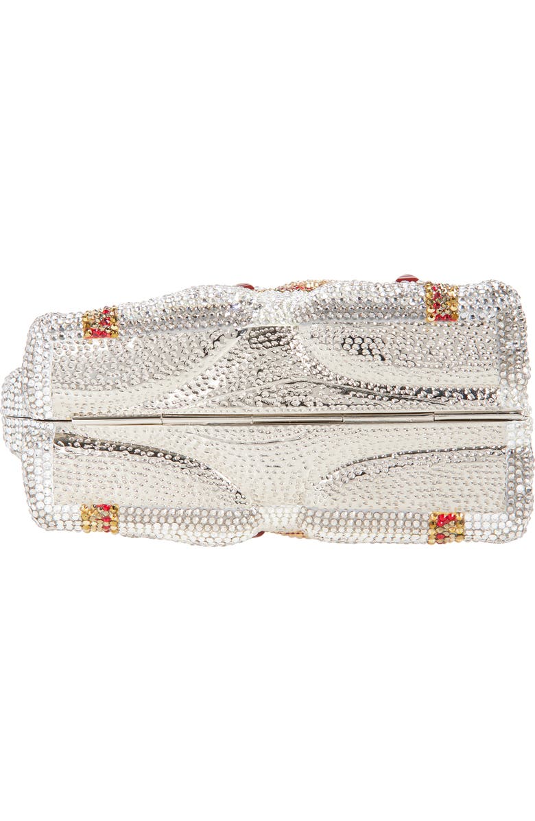 JUDITH LEIBER COUTURE Elephant Crystal Embellished Clutch, Alternate, color, Silver Rhine Multi