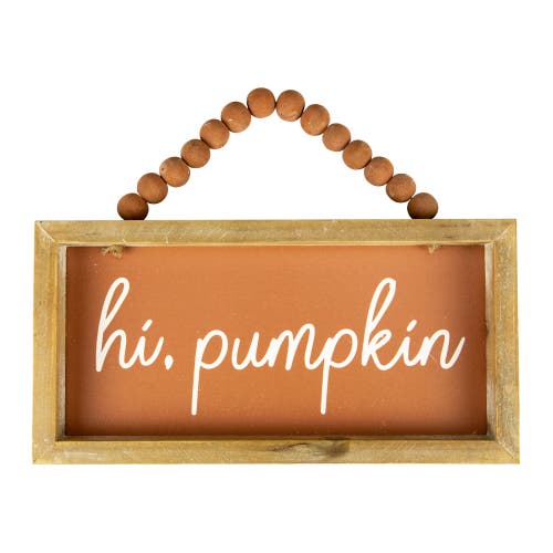 Northlight 12in Orange Hi Pumpkin Autumn Harvest Wall Sign In Multi