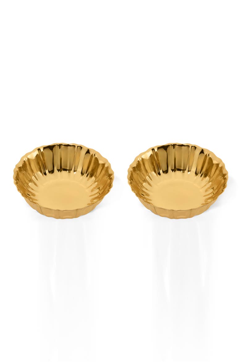 Mairie Set of Two Small Bowls, Alternate, color, BRASS