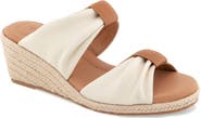 Gentle Souls Gracious Espadrille Platform Wedge Slide Sandal