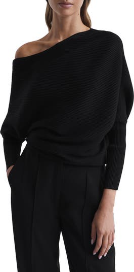 Lorna Off the Shoulder Rib Sweater