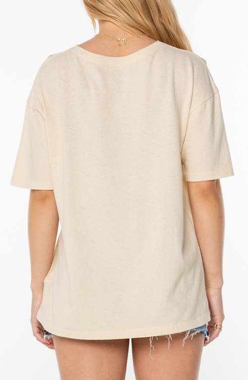 Roxy Grateful For Nature Oversize Cotton Graphic T- In Neutral
