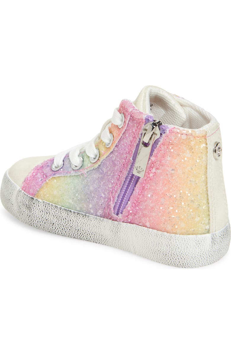 Nina Kids' Geovana Rainbow Glitter Sneaker, Alternate, color, Multi Glitter