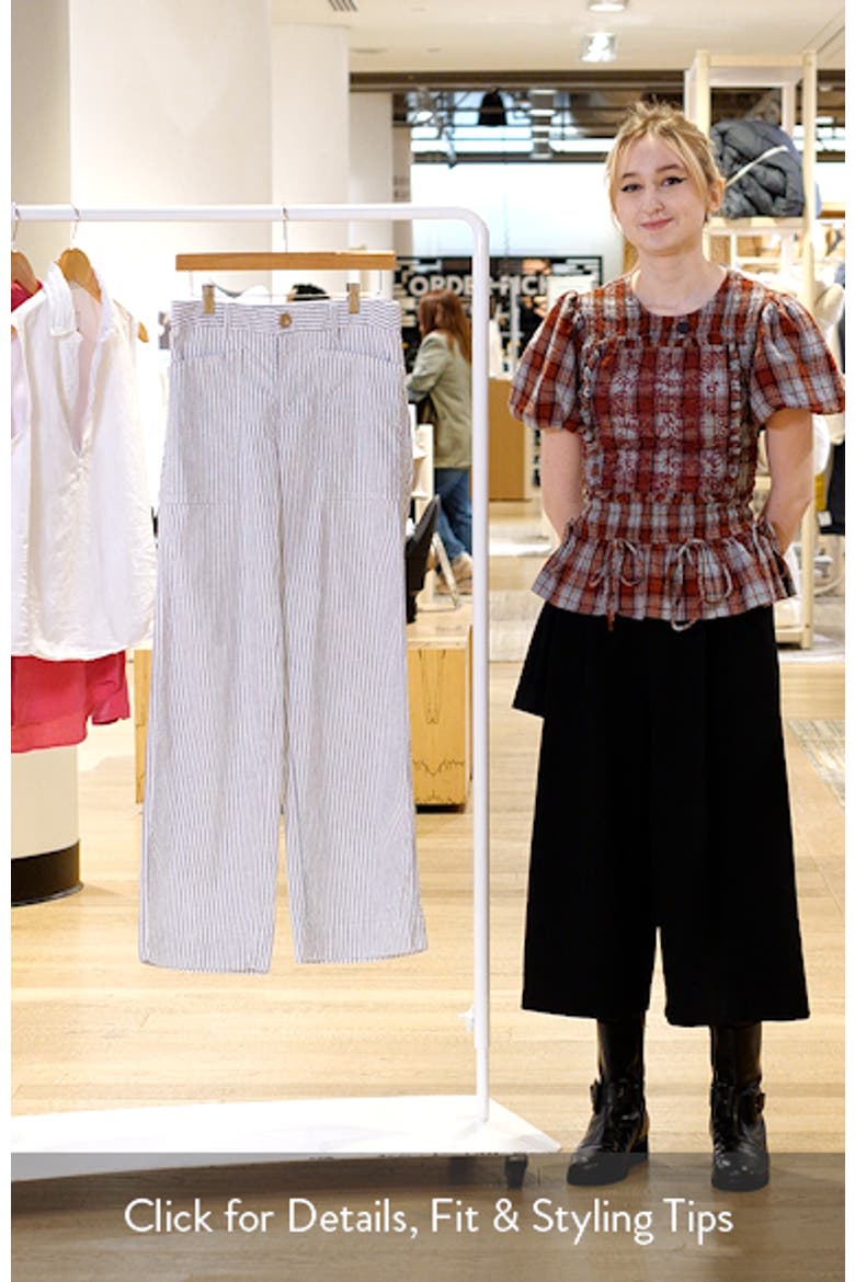 Limerick Stripe Wide Leg Pants video