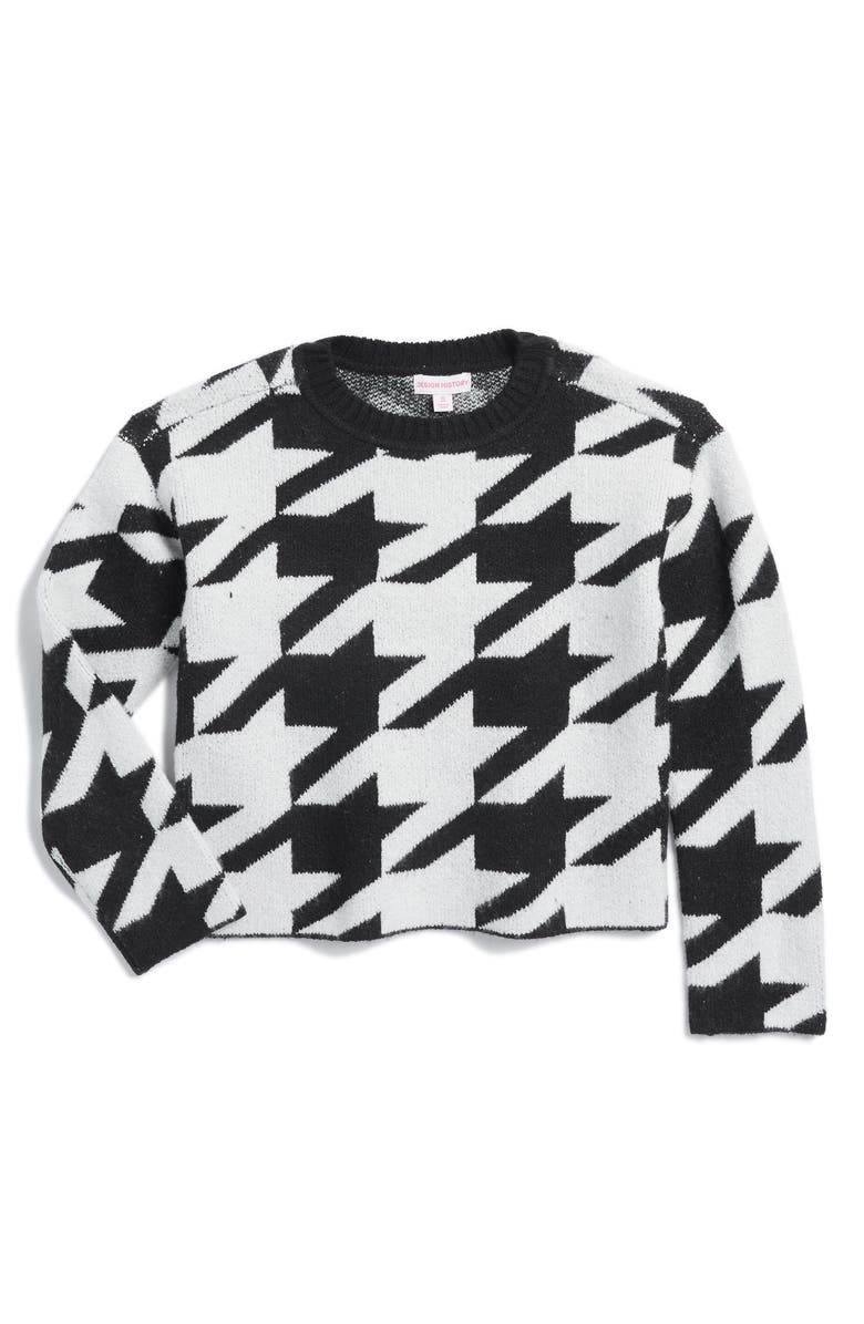 Design History Kids' Houndstooth Sweater, Main, color,