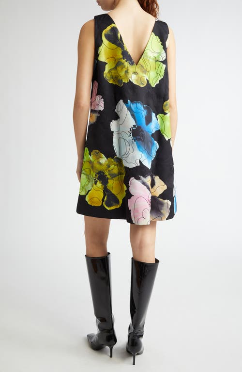 Stine Goya Embroidered Crepe Shift Minidress