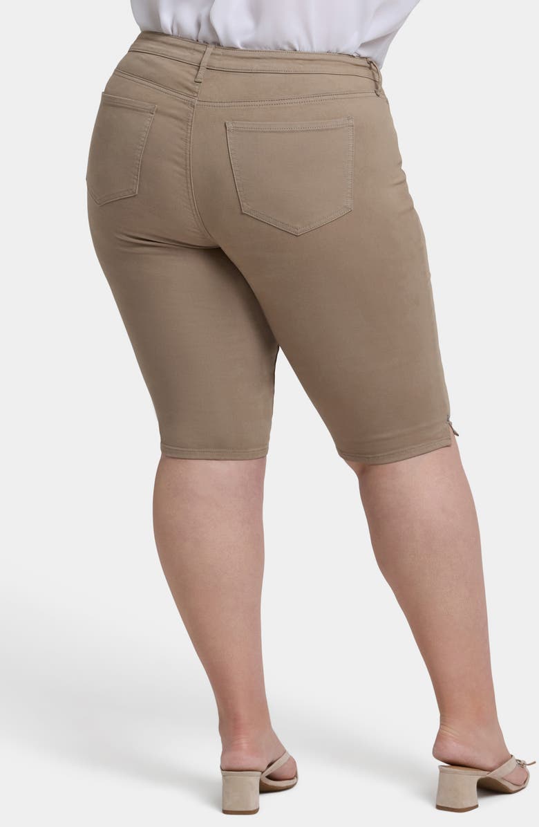 NYDJ Side Slit Capri Bike Shorts, Alternate, color, Saddlewood