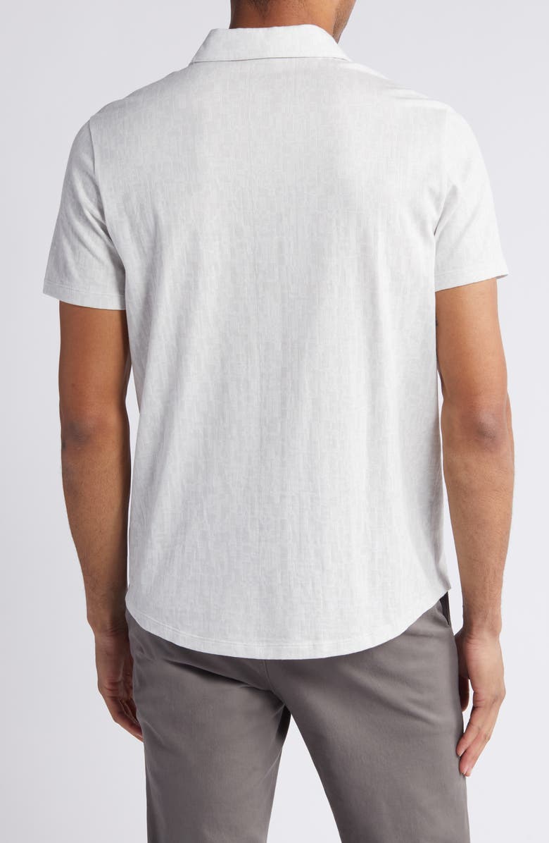 Robert Barakett Caine Short Sleeve Cotton Button-Up Shirt, Alternate, color, Grey