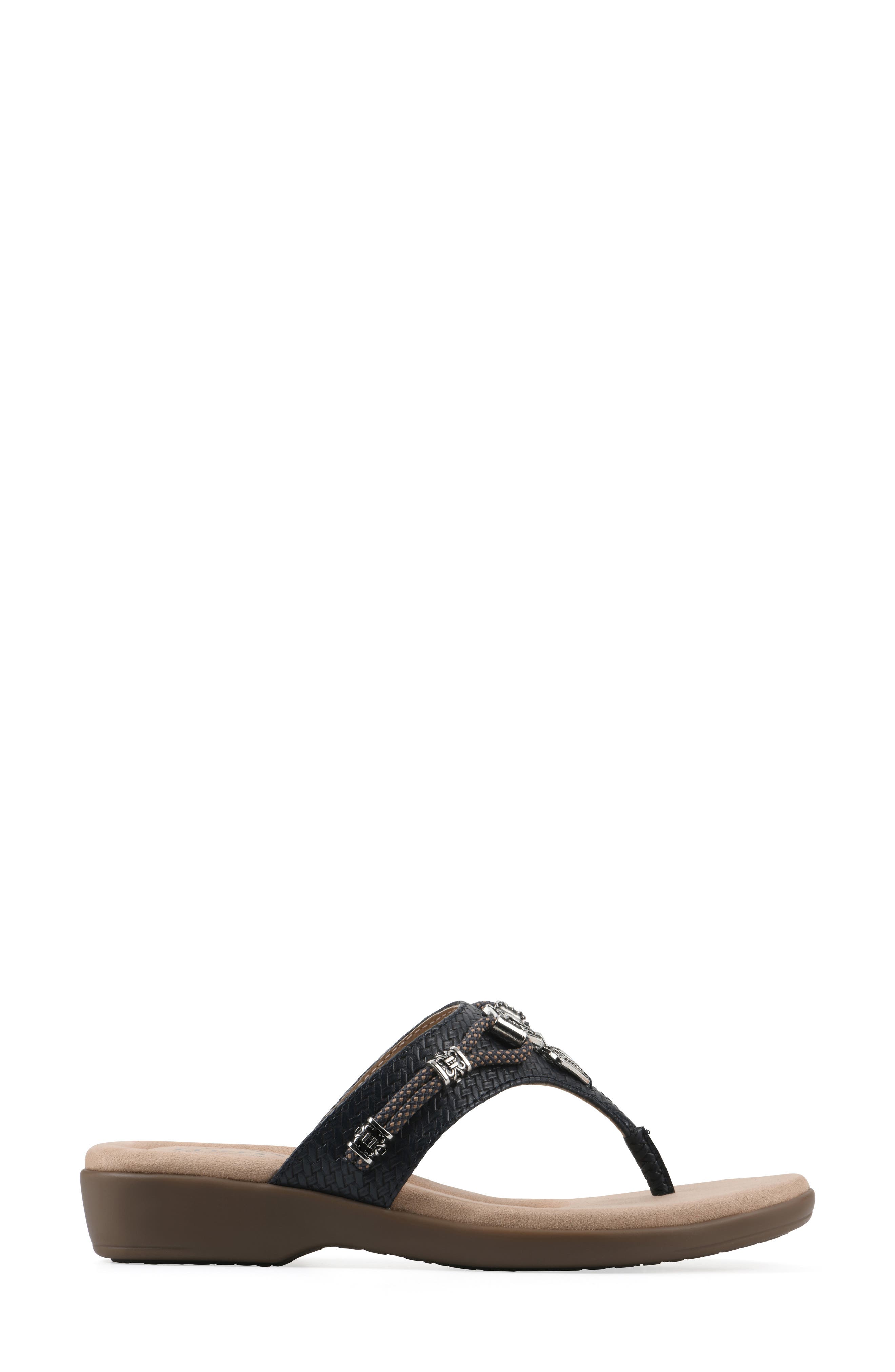 Bainah Thong Sandal, Alternate, color, NAVY / WOVEN