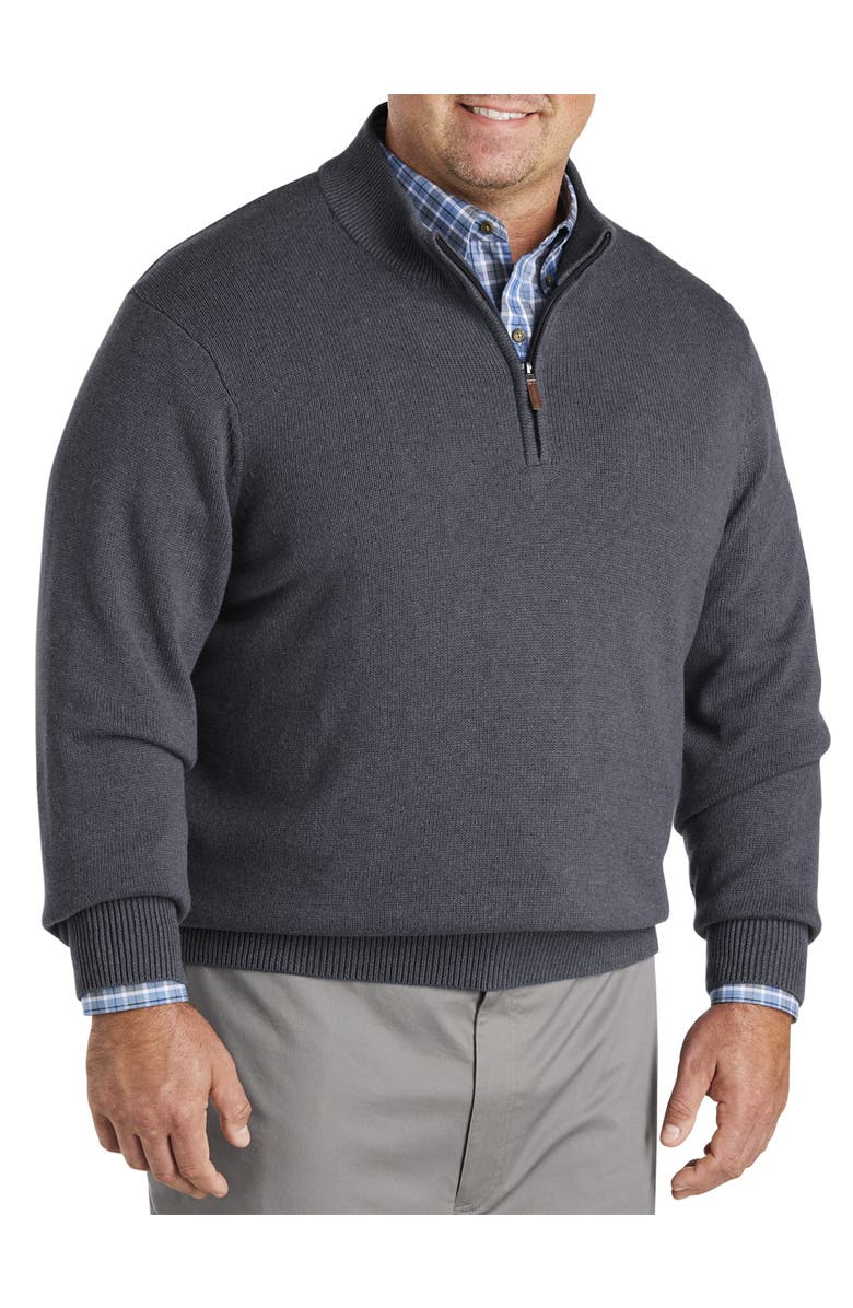 Oak Hill by DXL Marled 1/4-Zip Sweater, Alternate, color, 