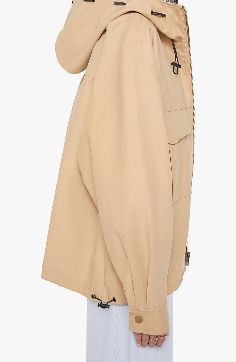 MOTHER The Light Drizzle Hooded Cotton Jacket, Alternate, color, Take A Raincheck