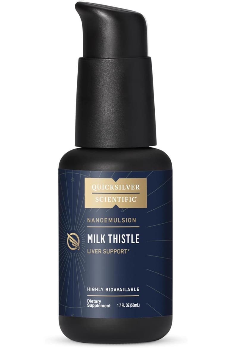 Nanoemulsified Milk Thistle Silymarin Liquid Supplement, Main, color, None