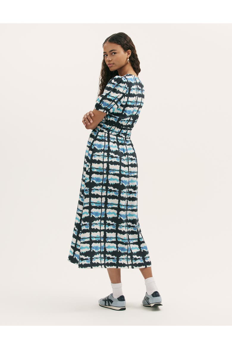 Katerina Tie Dye Midi Dress, Alternate, color, Blue Tie Dye